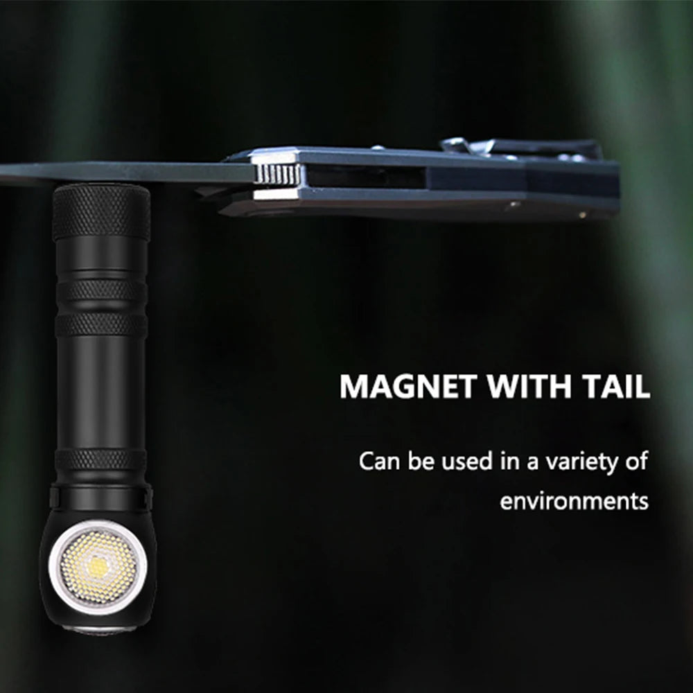 POCKETMAN XHP50 LED Rechargeable Flashlight & Magnetic Head Torch