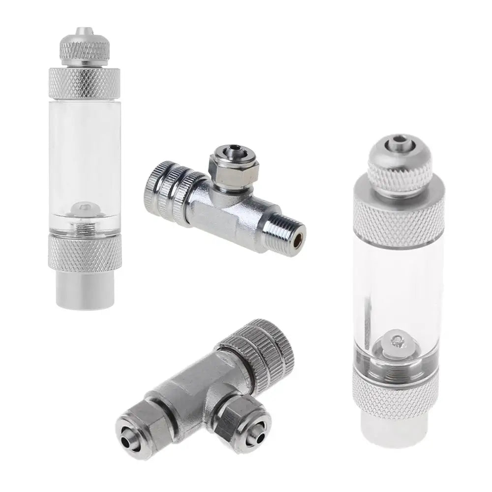 Aquarium CO2 Regulator Bubble Counter Needle Valve Adjustment Valves