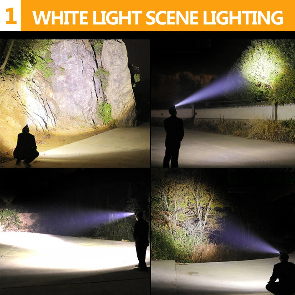 POCKETMAN 2-in-1 UV & LED Headlamp – USB Rechargeable, Waterproof
