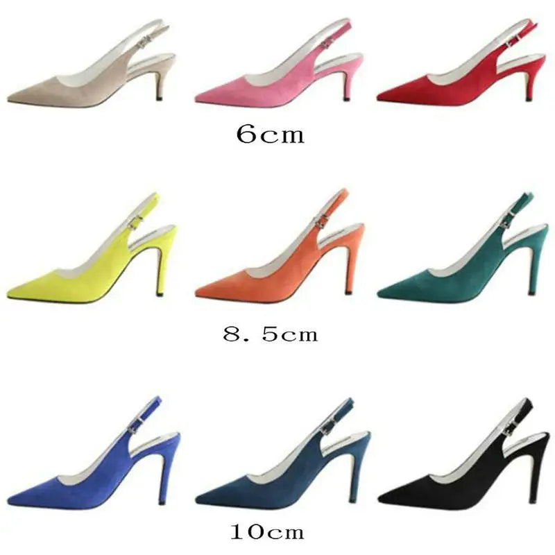 Women shoes Elegant Multicolor Suede Sexy Red High Heels Pumps & Sandals Dress Party OL Pump Valentine women party shoes Zpaxo