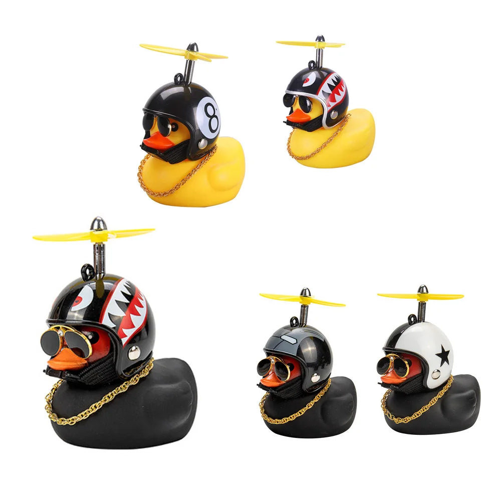 Car Cute Duck Helmet Broken Wind Small Yellow Bike Motorcycle Riding