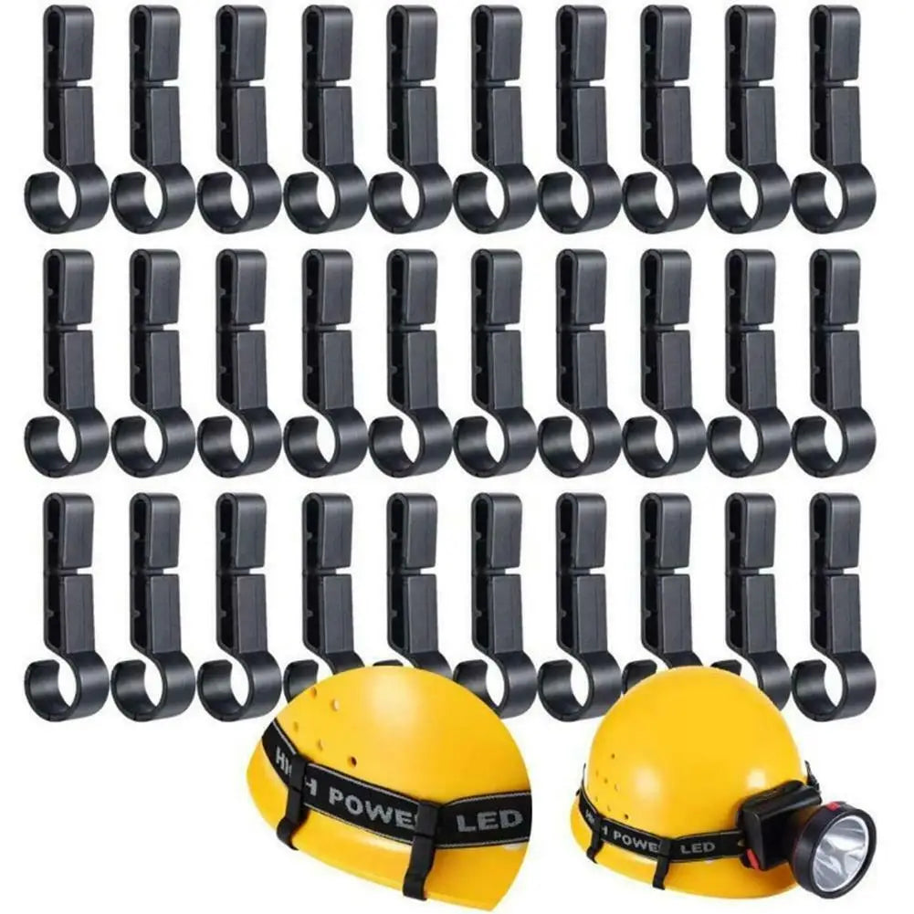Wholesale Plastic Helmet Clips Attachment Head Light Clamps Black
