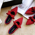 Flat Shoes Women Spring 2020 New Pointed Mary Jane Bow Braided Shoes Shallow Soft Maternity Zapatos De Mujer Loafers Women Zpaxo 9008-3 35