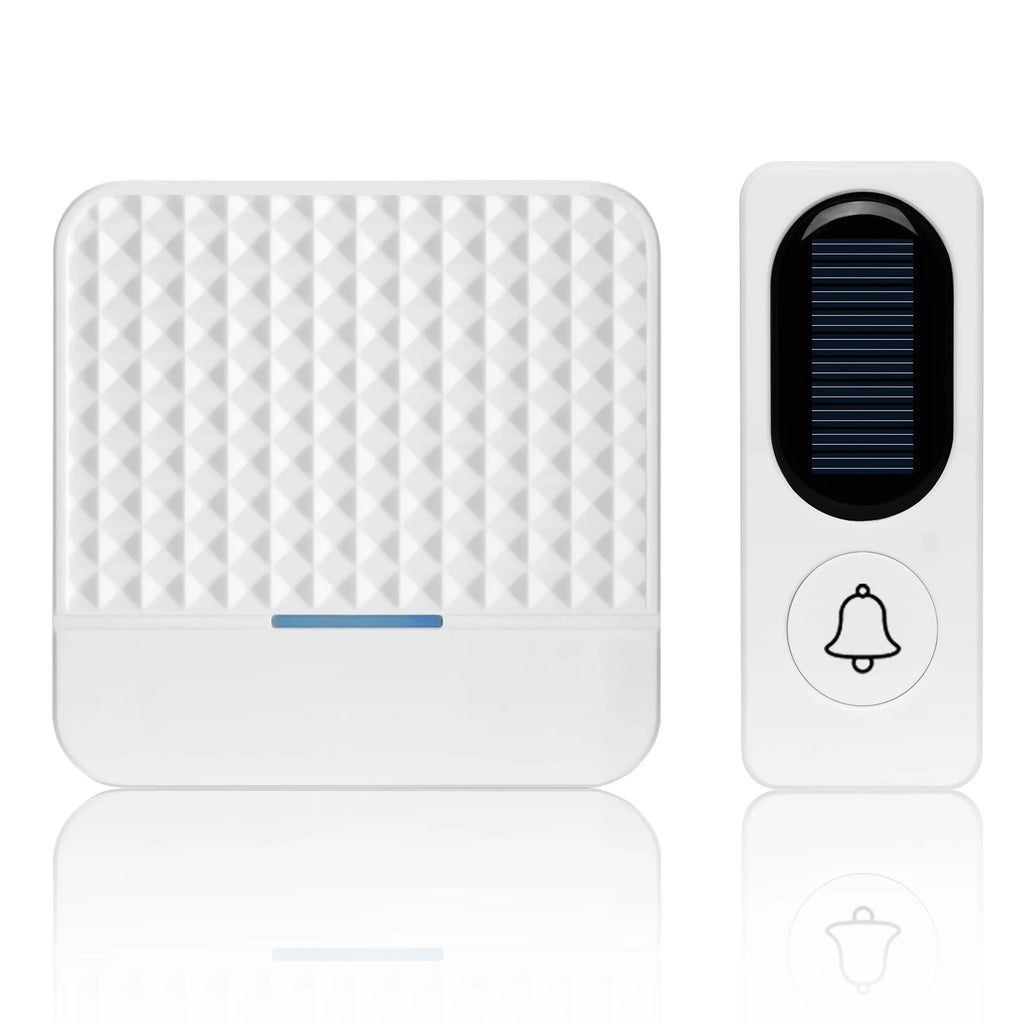 Wireless Solar Power Charging Doorbell Home Door Bell IP65 Waterproof 200-300M Bell Chime Outdoor Doorbell Zpaxo