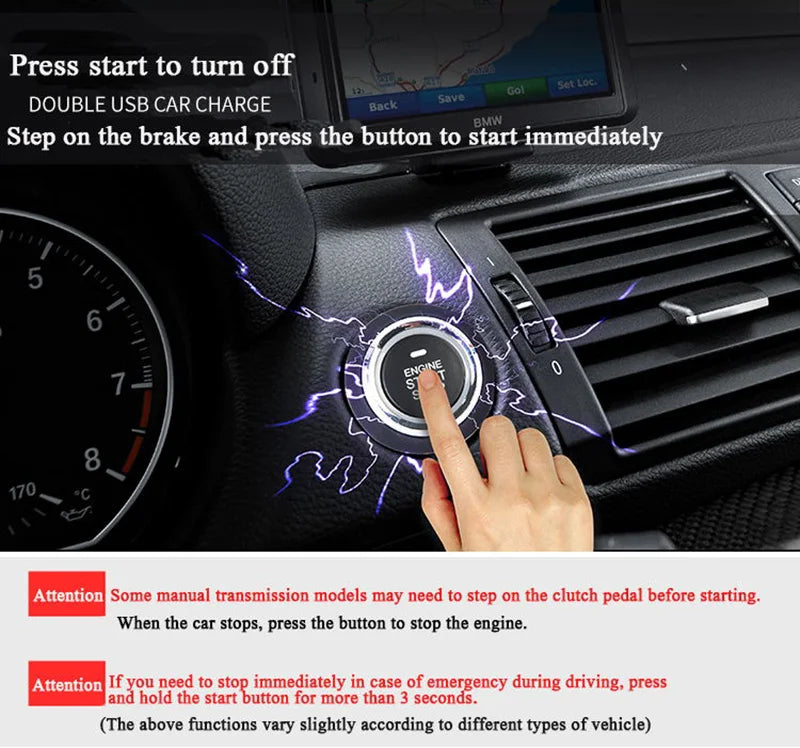 Universal Anti-theft System 12V Remote Start Control Keyless Entry