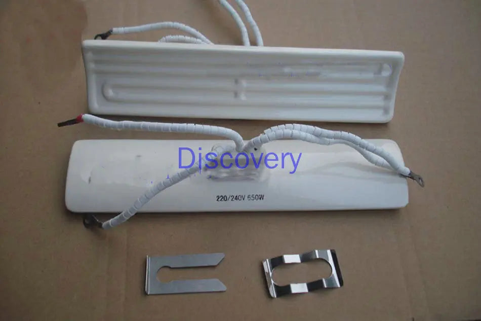 Export Ceramic Far Infrared Ceramic Heater Ceramic Heating Plate 245mmX60mm with Thermocouple Wire Zpaxo