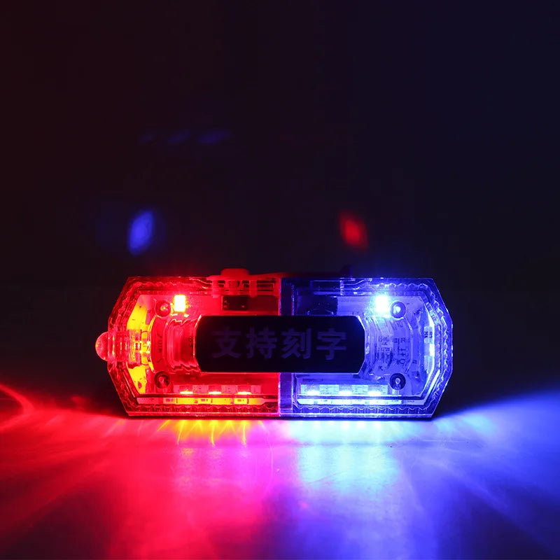LED Rechargeable Shoulder Warning Light – Flashing Safety Clip