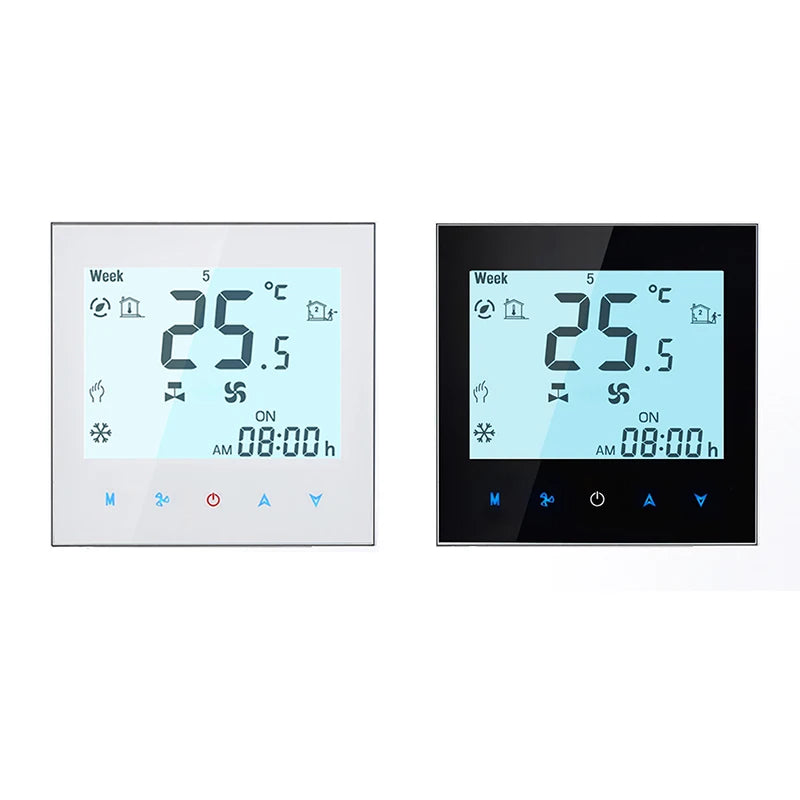 Wifi Air Conditioning Thermostat Fan Coil Unit Digital Temperature Conditioner Controller 220V Tuya Smart Life Alexa Google Home Zpaxo
