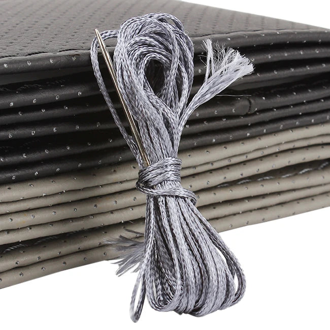 With Needles Thread Car Steering Wheel Cover DIY Leather Decoration Interior Caravan Trailer Truck Off Road 4x4 Auto Accessories Zpaxo