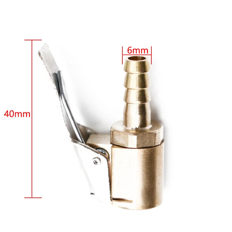Car Tire Air Chuck Inflator Pump Valve Connector Clip-on Adapter Zpaxo 2
