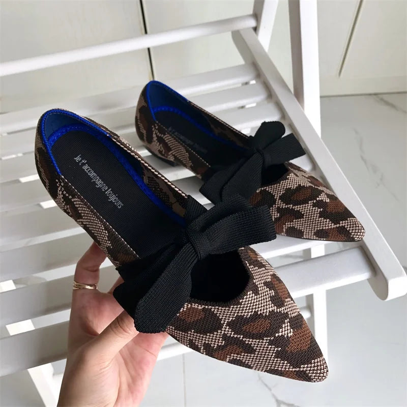 Flat Shoes Women Spring 2020 New Pointed Mary Jane Bow Braided Shoes Shallow Soft Maternity Zapatos De Mujer Loafers Women Zpaxo