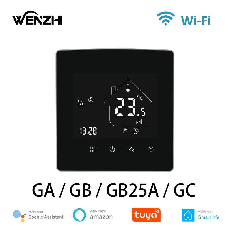 WiFi Thermostat Temperature Controller Water/Electric Floor Heating Gas Boiler 25A Smart Life Tuya Control Alexa Google Home Zpaxo WZ-X5-GA China Mainland