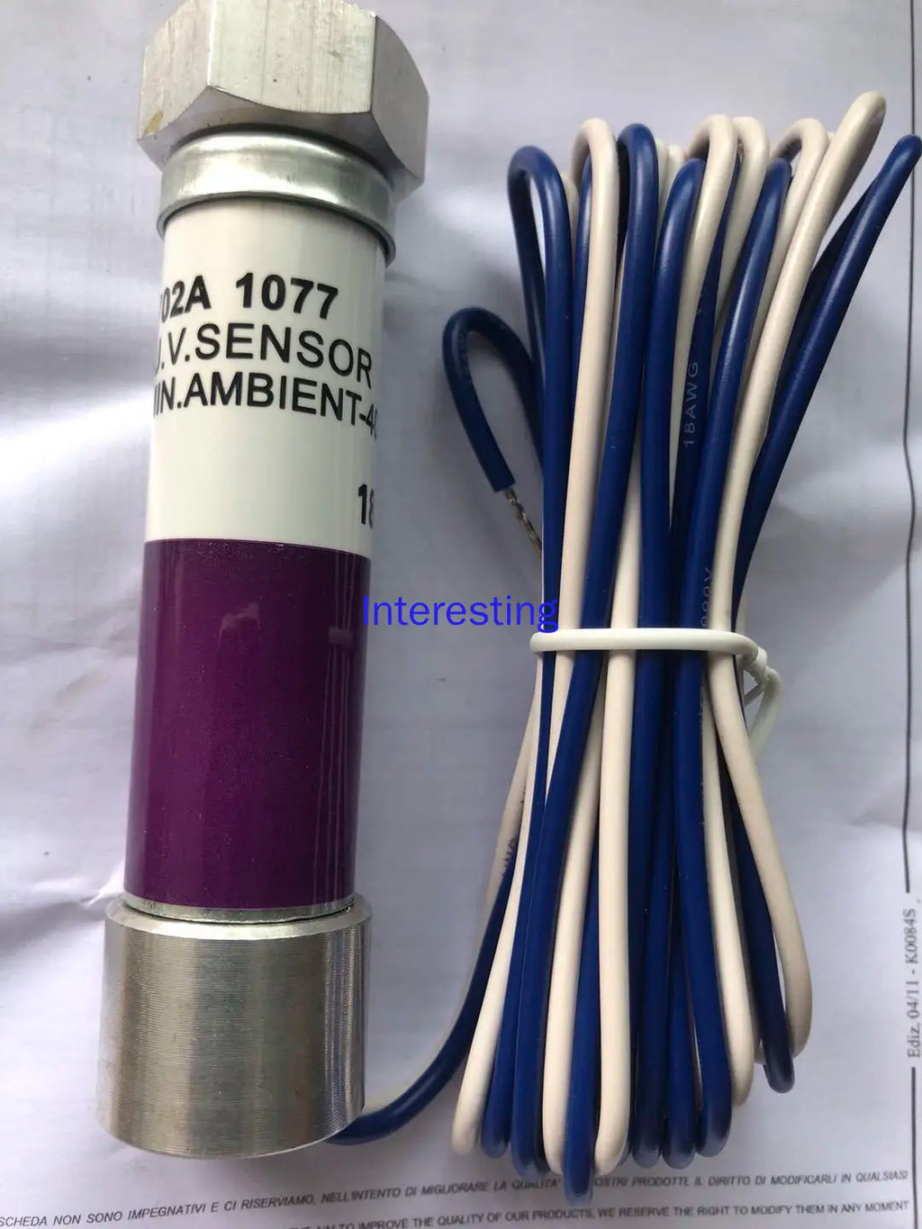 Burner Accessories C7027A Flame UV Probe, Flame Detector, Flame Detector (2-wire) Zpaxo 5pcs
