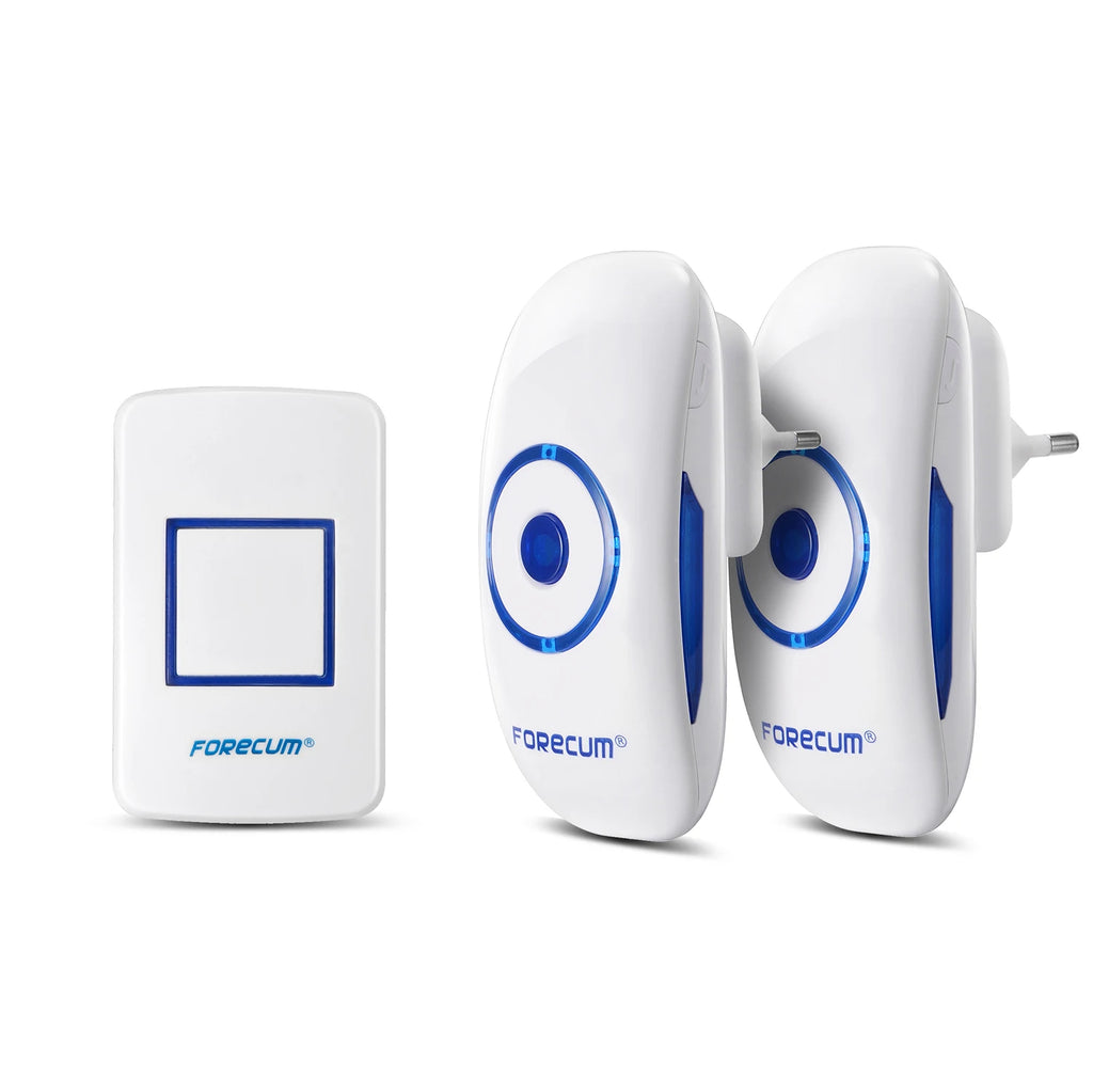 300M 110DB 36 Chime Wireless Doorbell Waterproof Remote EU US Plug Smart Door Bell Battery 1 Button 1 / 2 Receiver Zpaxo