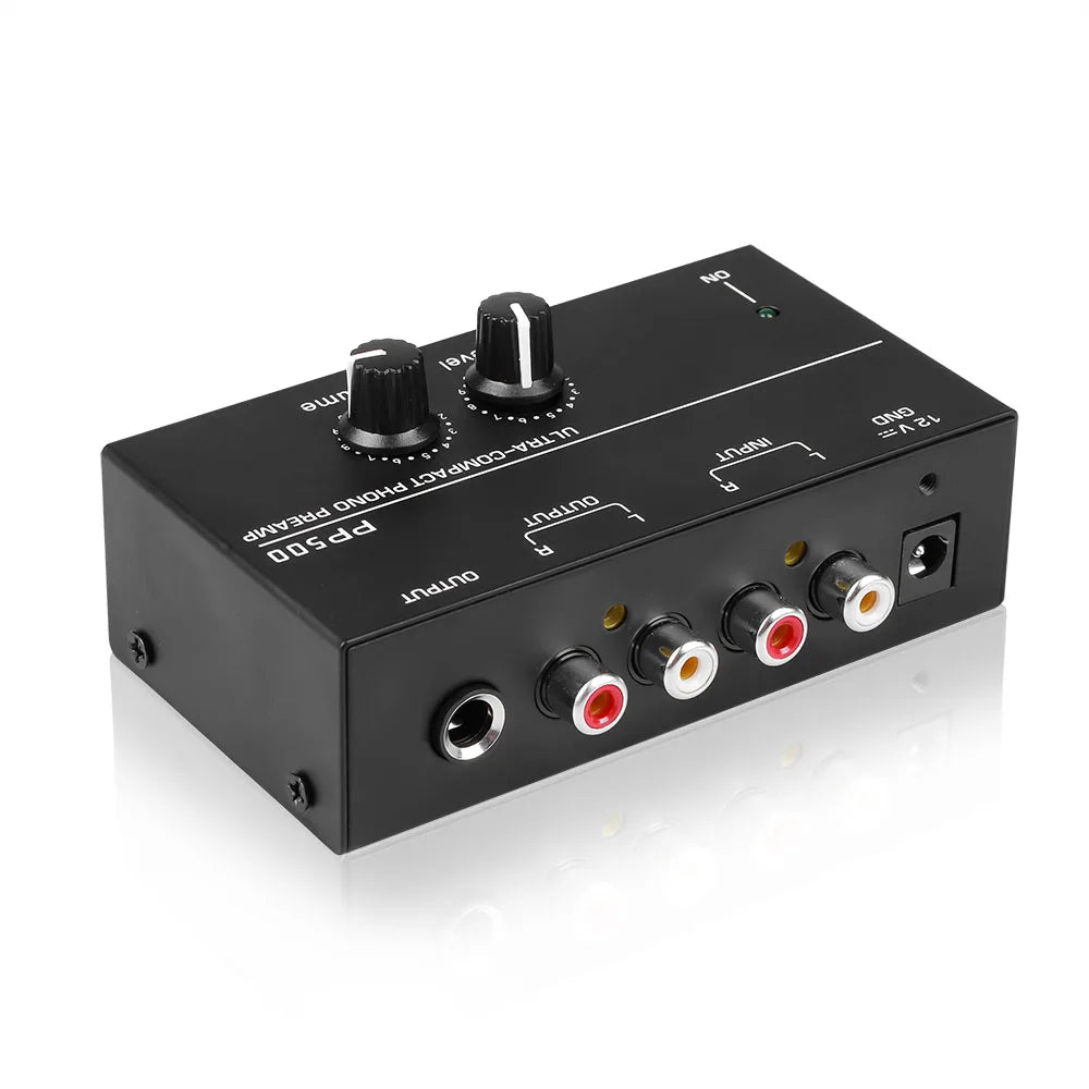 Phono Preamp Pre Amp Preamplifier Level Volume Control RCA Input