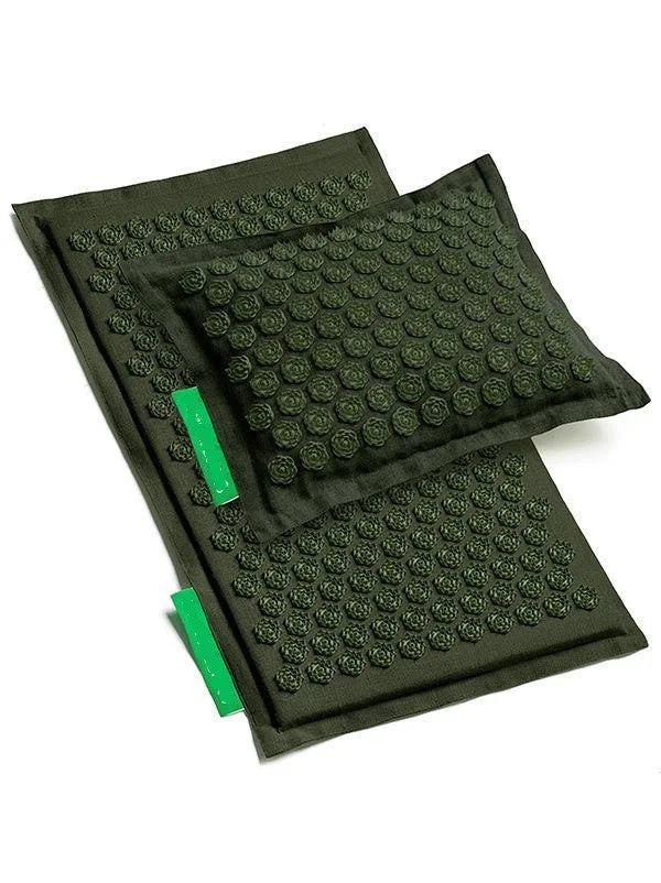 Lotus Spike Acupressure Mat Cushion Nature Linen Coconut Palm Back Neck Foot Massage Indoor Home Fitness Pillow Gym Mat Home Zpaxo