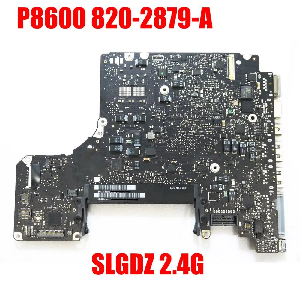 Macbook 13 A1278 Logic Board Mid 2010 EMC 2351 820-2879-B P8600 2 4