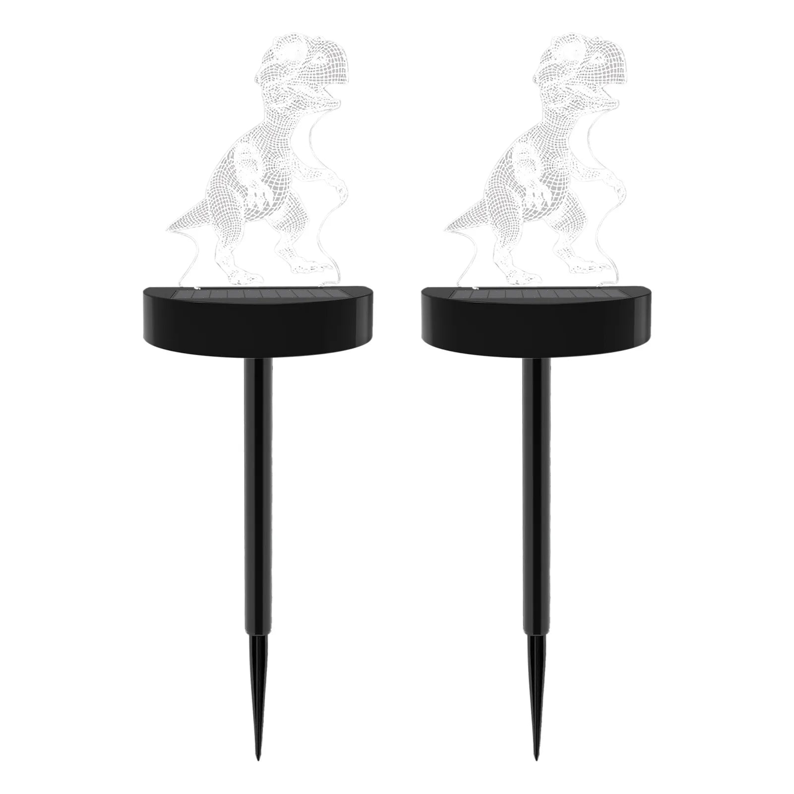 Acrylic 3D Dinosaur Solar Lawn Lamp Outdoor Projection Light Zpaxo