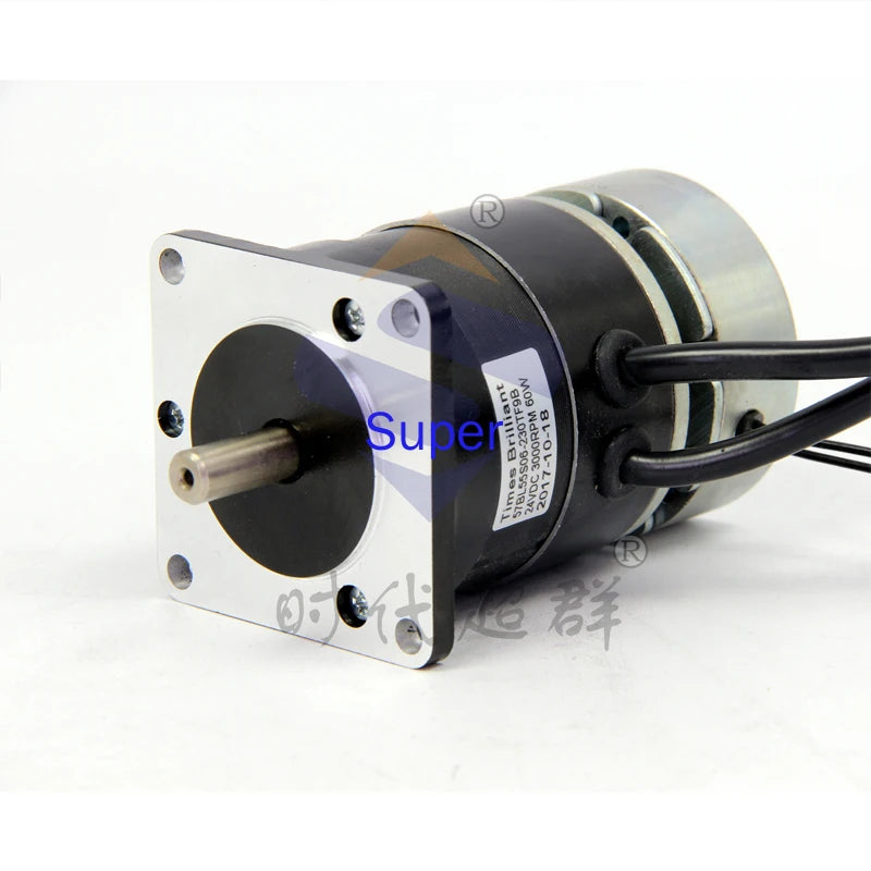 57BL DC Brushless High Speed Motor 24V Speed Control Motor 60W 100W 150W 180W 210W Can Be Customized Zpaxo