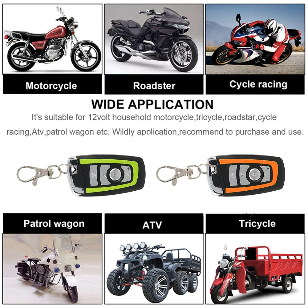 Motorcycle Anti-theft 125dB Universal Scooter Security Alarm System
