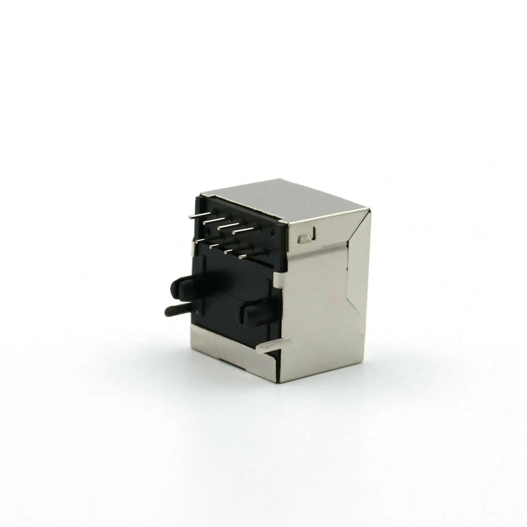 RJ45 Right Angle Ethernet 8P8C Single Network Port Female Socket PCB