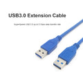 USB3. 0 Male To Male Copper Core Data Cable 5Gbps Fast Transmission High-speed Mobile Hard Disk Radiator Set-top Box Data Cable Zpaxo 30CM