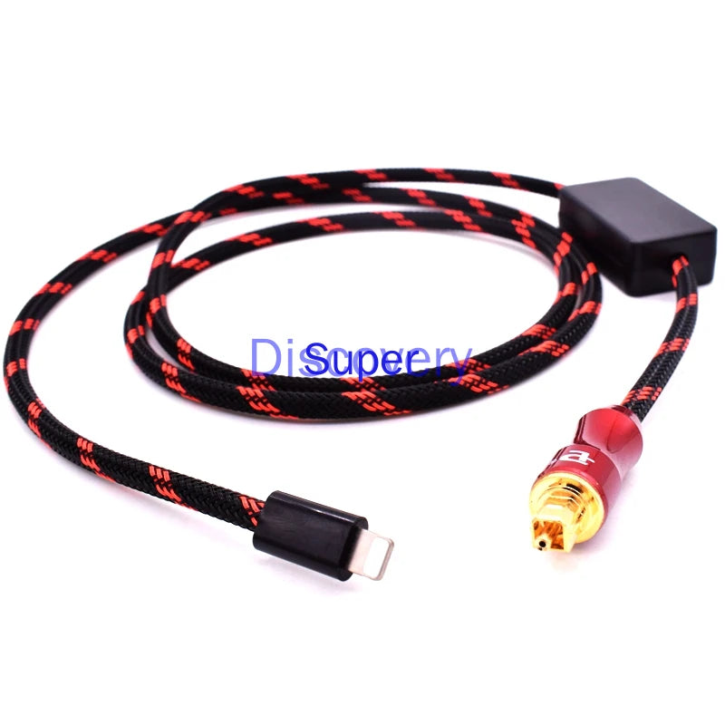 Computer/Apple/Android/Huawei Mobile Phone USB Type C to Fiber Optic Cable Power Amplifier Cable Car DSP Audio Cable Zpaxo