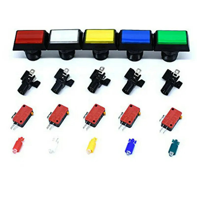 Arcade Game Replacement Accessories Rectangular DC 12V Illuminated
