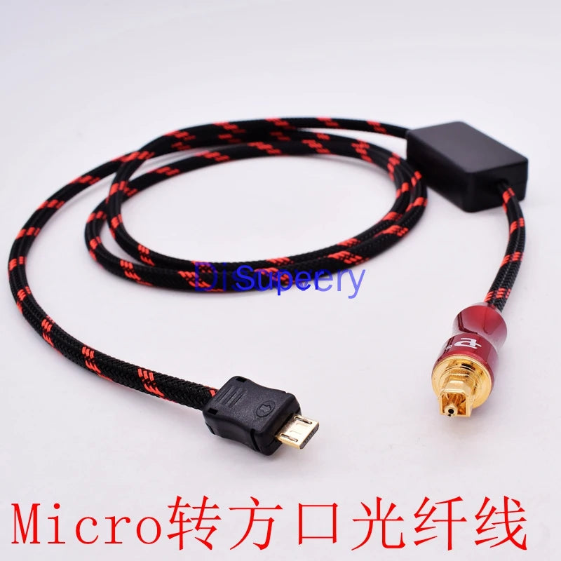 Computer/Apple/Android/Huawei Mobile Phone USB Type C to Fiber Optic Cable Power Amplifier Cable Car DSP Audio Cable Zpaxo