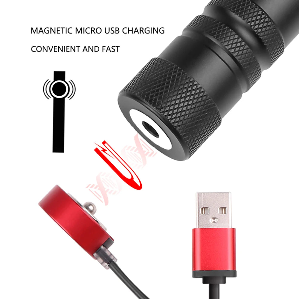 POCKETMAN XHP50 LED Rechargeable Flashlight & Magnetic Head Torch