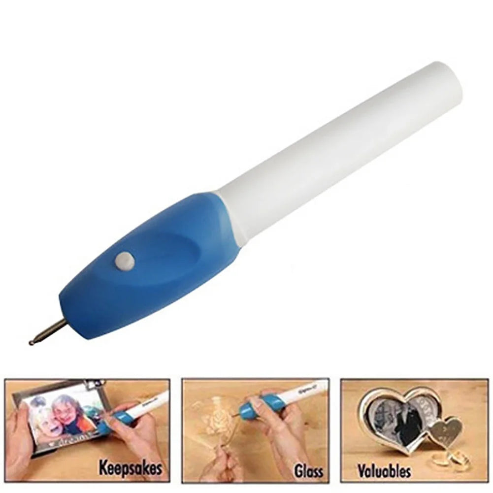 Portable DIY Tool Electric Engraver Hand Held Engraving Written Pen