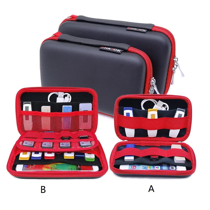 GUANHE Portable Electronic Gadgets Bag HDD Phone USB Cable U Disk SD Zpaxo