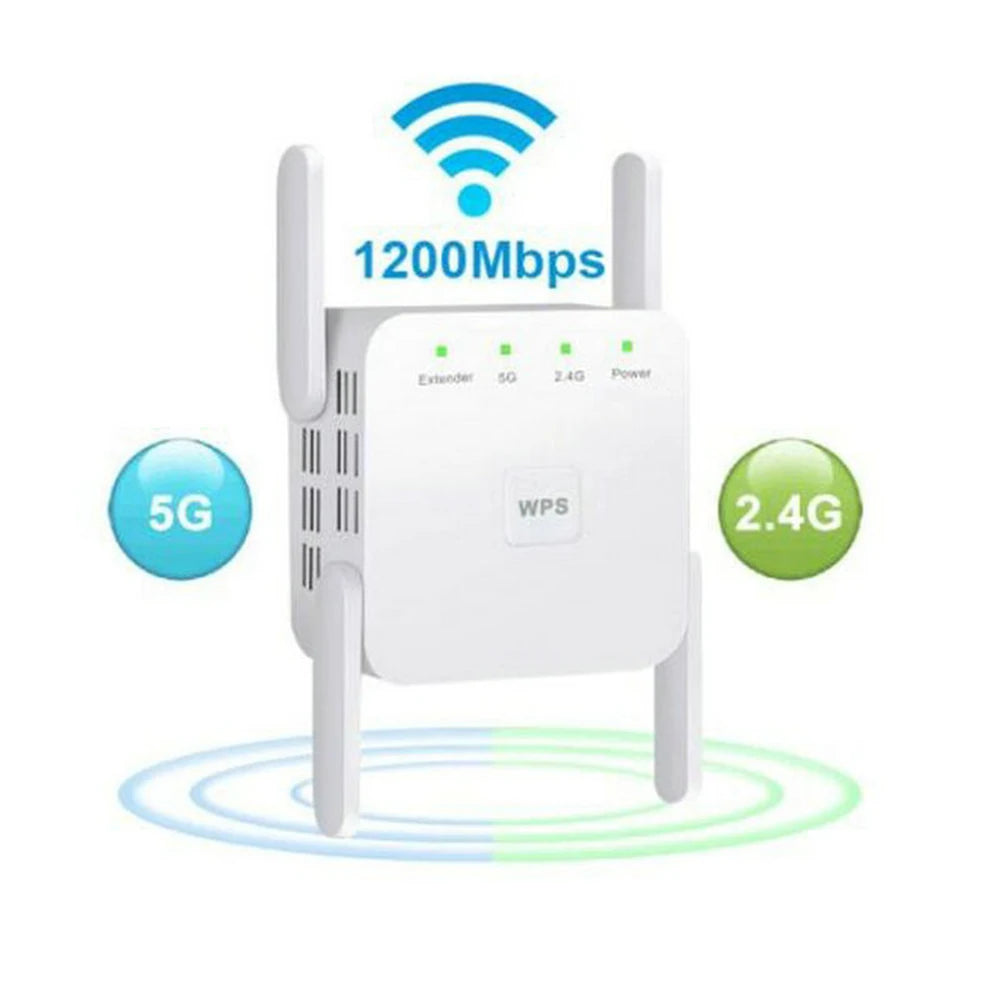 5G Repeater WiFi Long Range Network Wi-fi Booster 1200Mbps Wifi Extender Wireless Router Signal Wi fi Amplifier Wi-fi Repeater Zpaxo