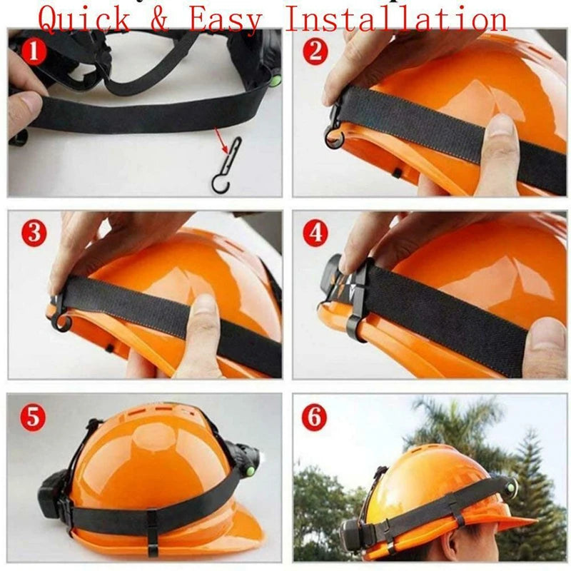 Wholesale Plastic Helmet Clips Attachment Head Light Clamps Black