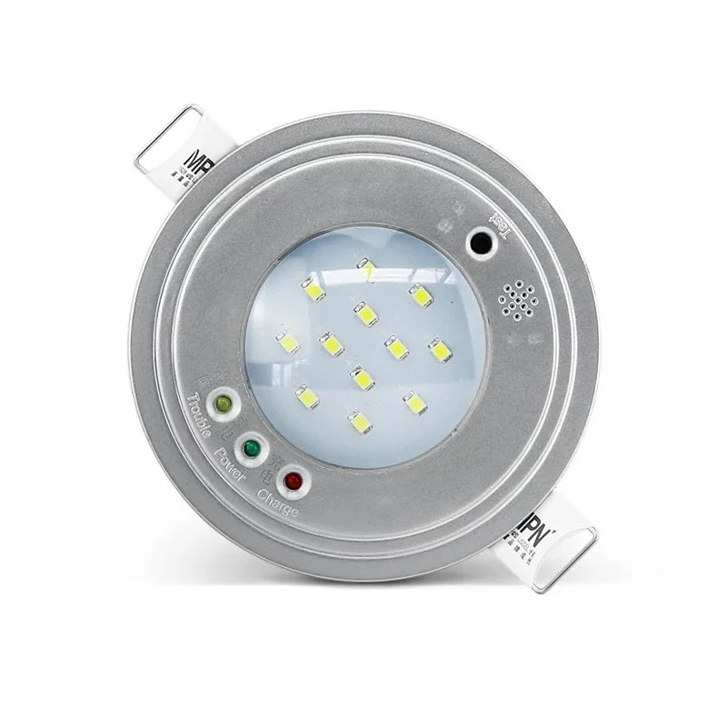 Rechargeable LED Emergency Downlight 5W Recessed Ceiling Light Emergency Downlight Zpaxo