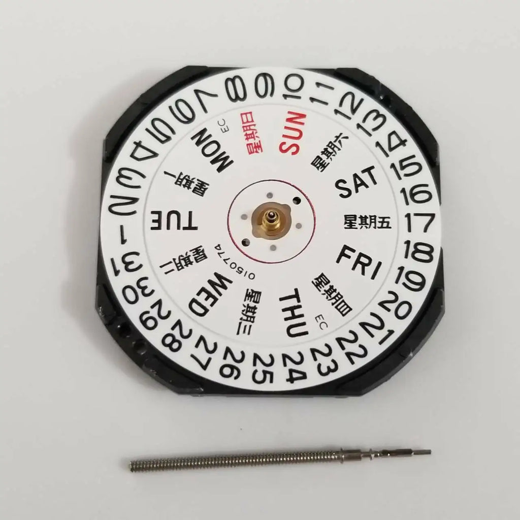 VX43E Quartz Watch Movement Day Date Stem Battery Seiko 7N43A V343