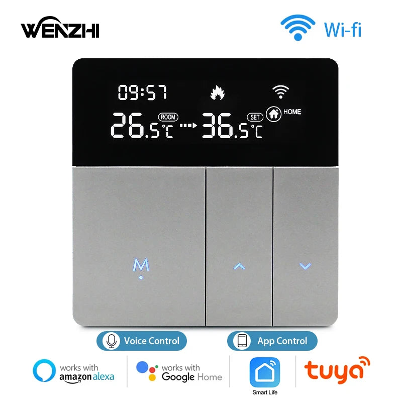 Wifi Warm Floor Thermostat Digital Temperature Controller For Water Heating Electric Gas Boiler Tuya Smart Life Alexa Home 220V Zpaxo