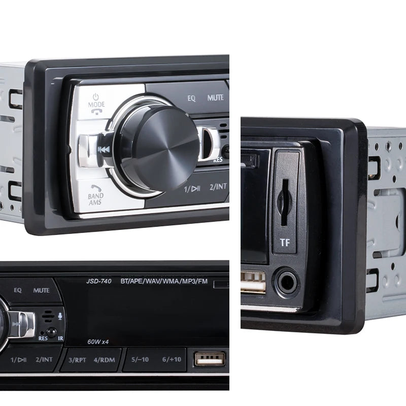 Hippcron Car Radio Audio 1din Bluetooth Stereo MP3 Player FM Receiver
