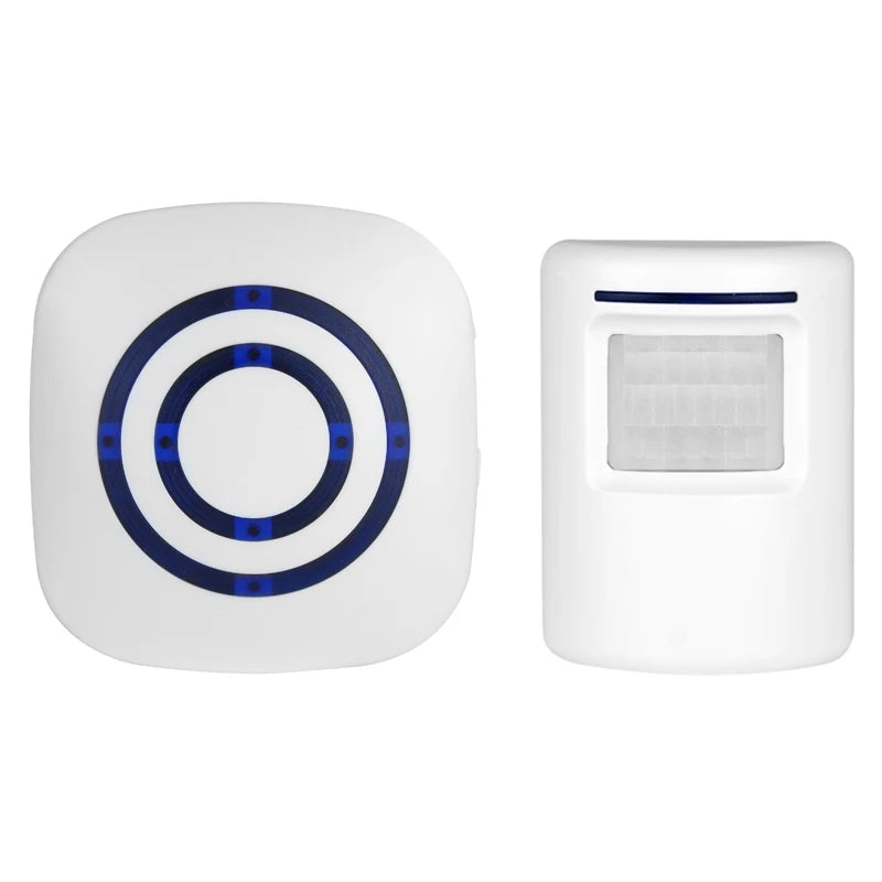 Motion Sensor Alarm Wireless Driveway Alert Home Security System Human Body Induction Smart Doorbell Sensor and Receiver Zpaxo 1 sensor 1 receiver US