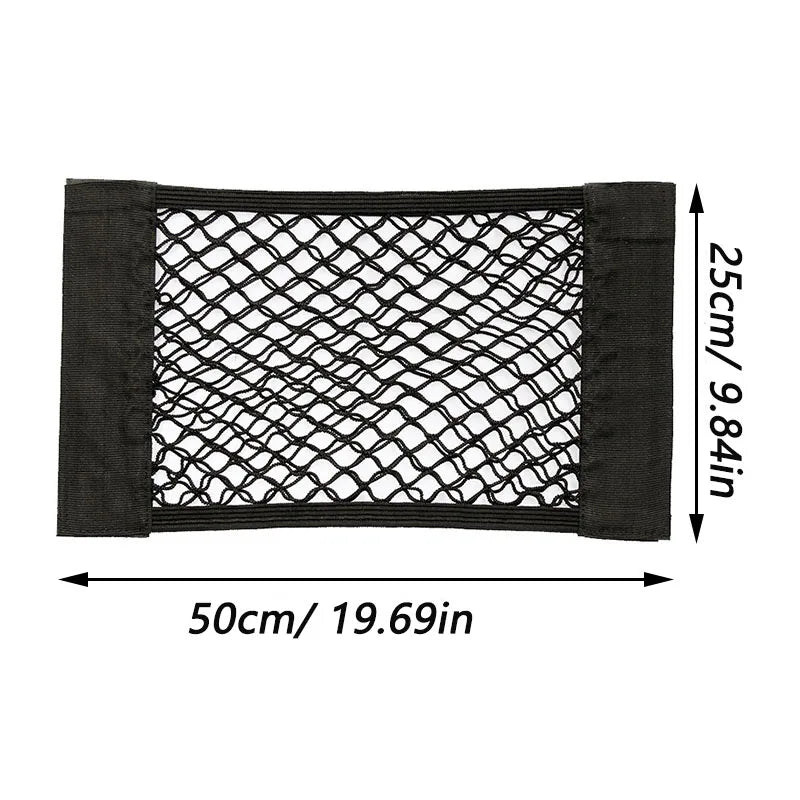 Car Back Rear Trunk Storage Net Seat Elastic String Magic Sticker Zpaxo 25 x 50cm China Mainland