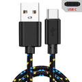 USB C Cable Fast Charging Nylon Braide Cables Samsung Galaxy S9