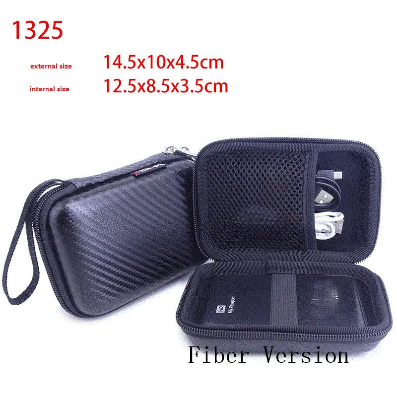 HDD Protect Storage Case Hard Drive Disk Cover 2 5 Seagate Toshiba WD Zpaxo Fiber Black
