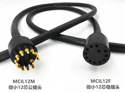 Micro 12-pin Watertight Connector Male and Female Plug Socket MCIL12F Underwater Pressure-resistant Connector Same as SUBCONN Zpaxo Male Plug
