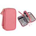 Double Layer Protective Travel Accessories Power Bank Bag Hard Drive Zpaxo Pink
