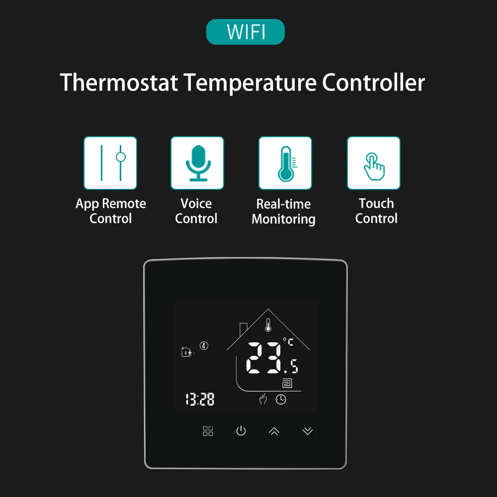 WiFi Thermostat Temperature Controller Water/Electric Floor Heating Gas Boiler 25A Smart Life Tuya Control Alexa Google Home Zpaxo