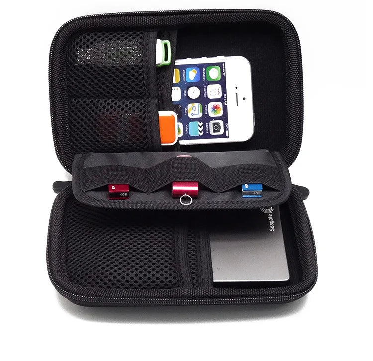 GUANHE SSD HDD Cable Organizer Bag USB Flash Drive Storage Mini Case Zpaxo