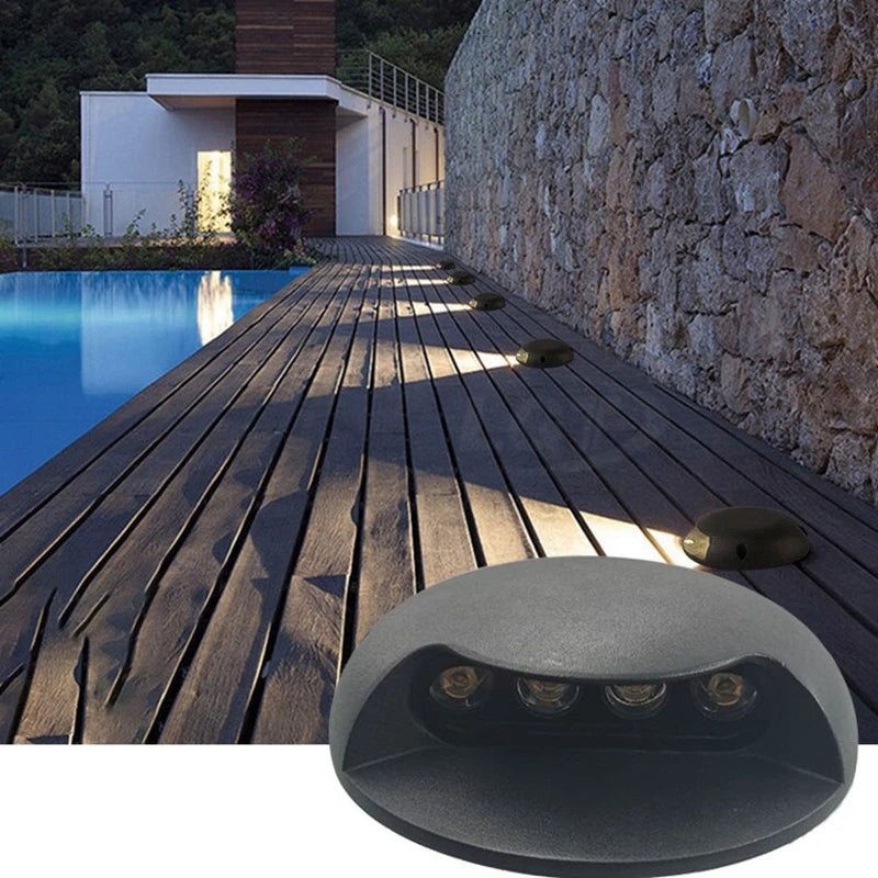 IP67 Waterproof LED Step & Path Lights – Garden Deck Lamp