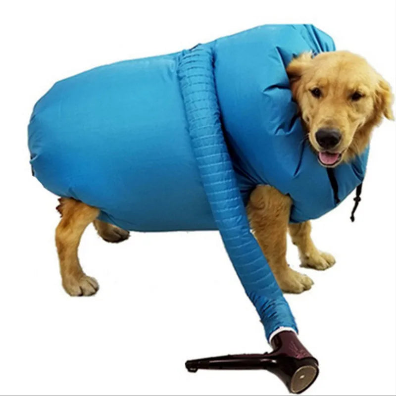 Portable Pet Drying Bag Folding Dog Hair Dryer Box Blow Grooming Dry