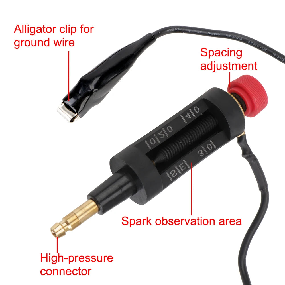 In Line Car Circuit Diagnostic Coil Engine Ignition System Spark Plug Tester Autos Adjustable Ignition Coil Tester Zpaxo