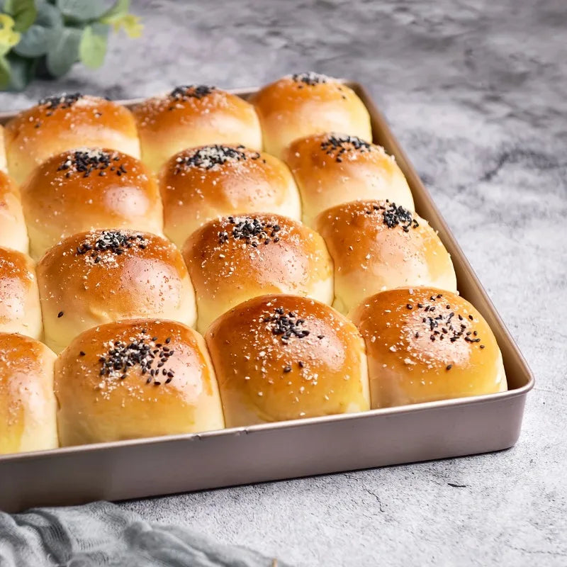 11-Inch 28x28 Square Deepened Cake Roll Baking Tray Mold Household